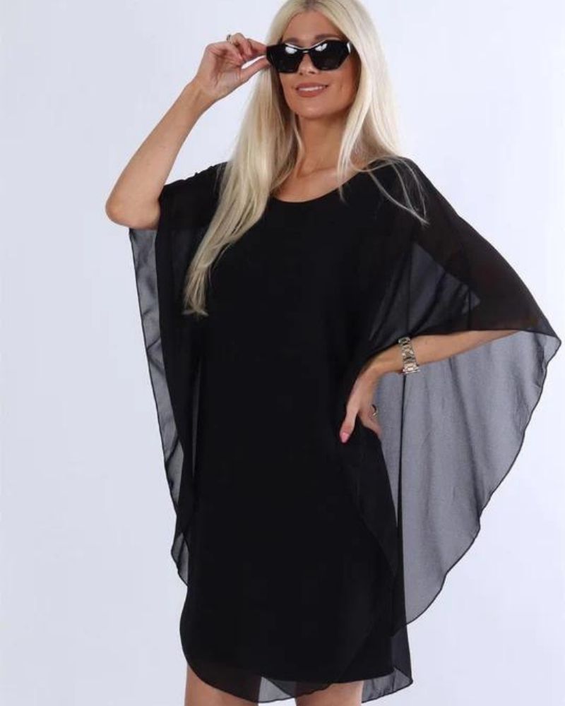 KENYA - TUNIC DRESS WITH CHIFFON LAYERS