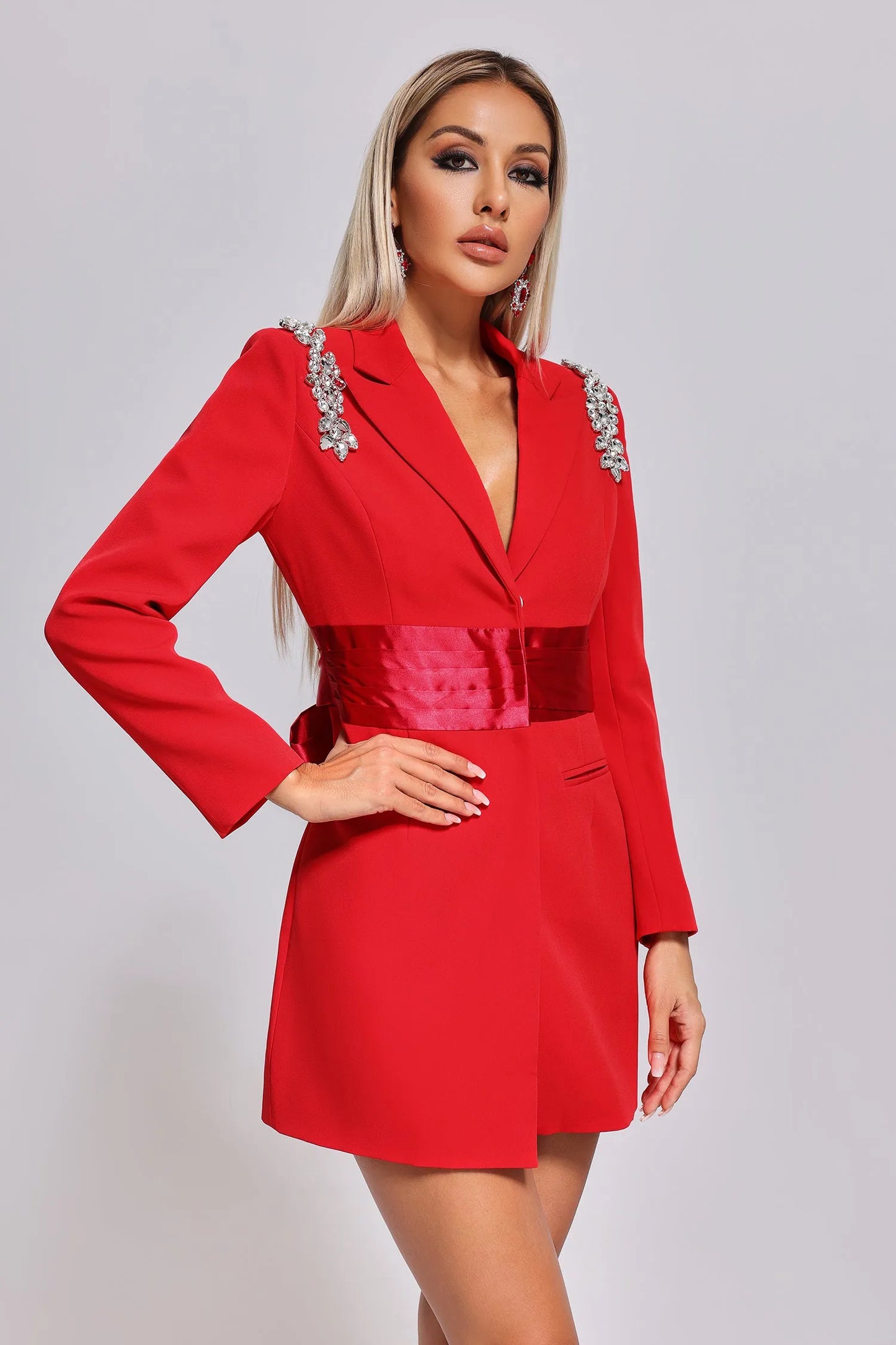 Umi Diamanten Blazer Kleid