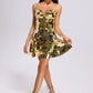 Kimberley Metallic Mirror Mini Dress