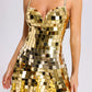 Kimberley Metallic Mirror Mini Dress