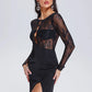 Valico High Slit Lace Maxi Dress