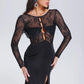 Valico High Slit Lace Maxi Dress