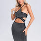 Stormie Diamante Cutout Bandage Kleid