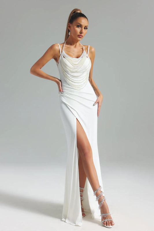 Jayne Pearl Hight Slit Maxi Kleid