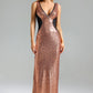 Winifred V Neck Sequins Maxi Kleid