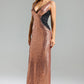 Winifred V Neck Sequins Maxi Kleid