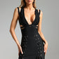 Nasim Deep V Cut Out Strappy Kleid