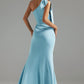 Tearnie One-Shoulder-Kleid mit hohem Schlitz