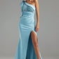 Tearnie One-Shoulder-Kleid mit hohem Schlitz