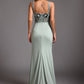 Valery Diamant-Fischschwanz-Maxikleid