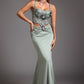 Valery Diamant-Fischschwanz-Maxikleid