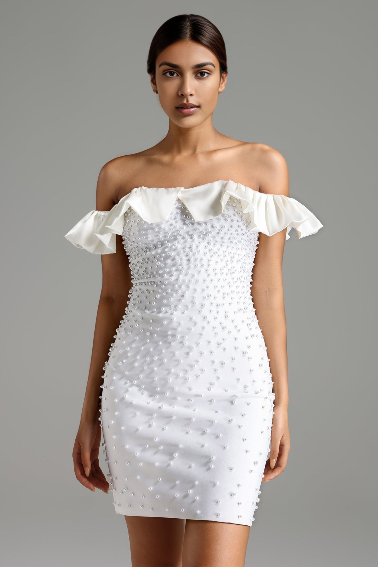 Lacey One-Shoulder-Bandage-Minikleid