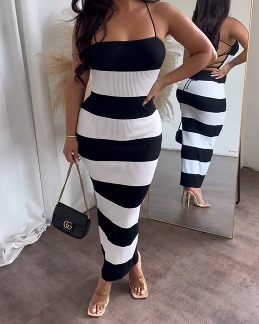 Chic Striped Flex Jumpsuit