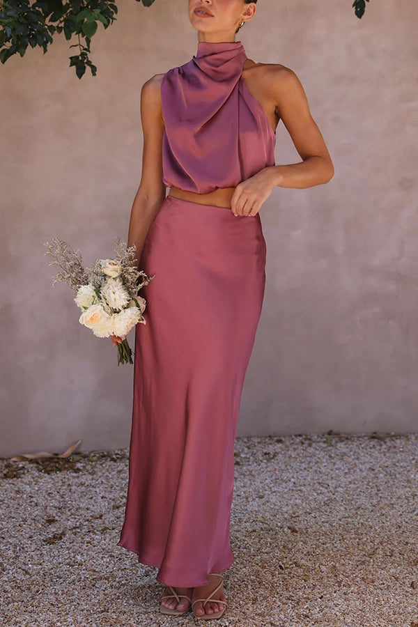 Clara™ | Two-piece satin dress sets