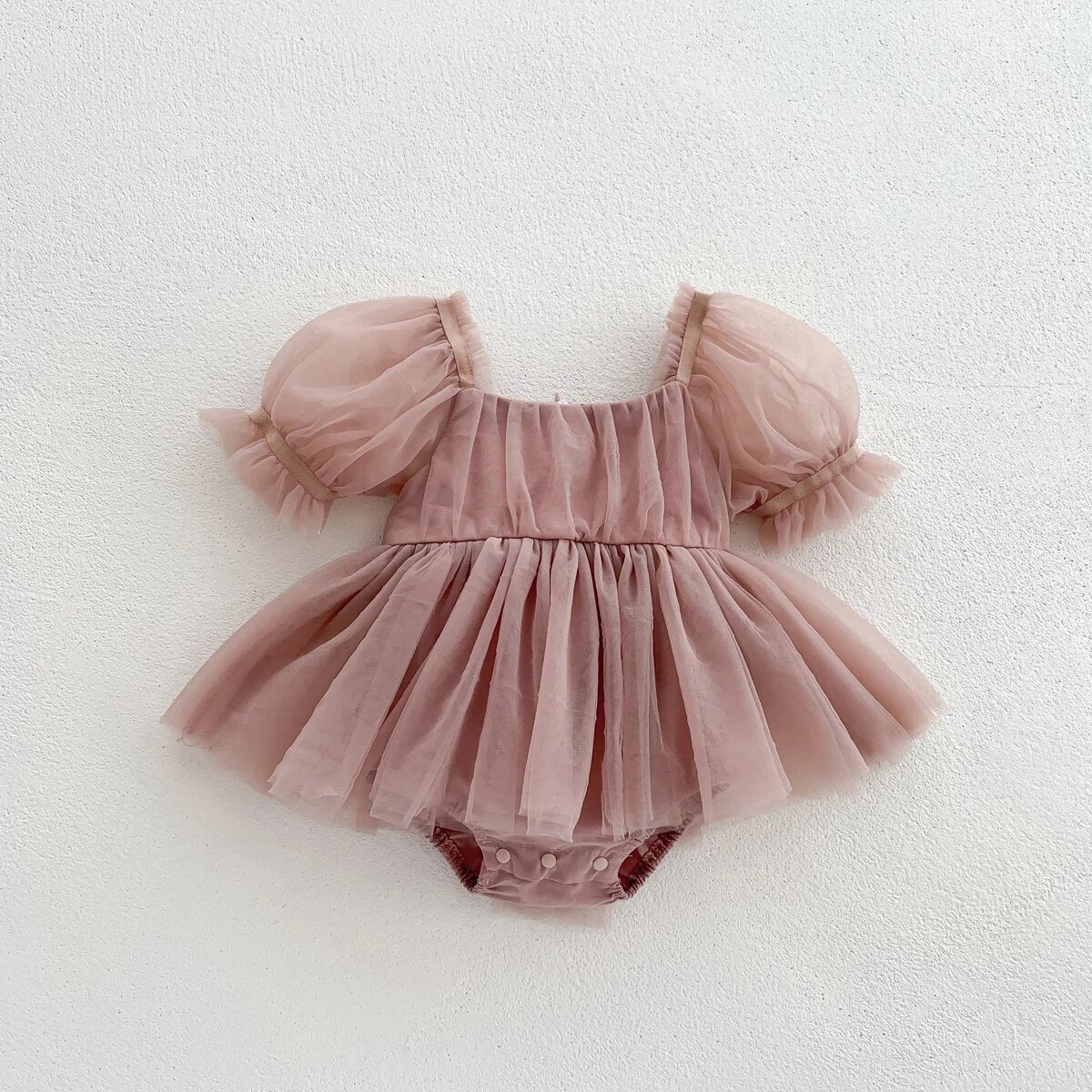 Puff Sleeve Tulle Dress