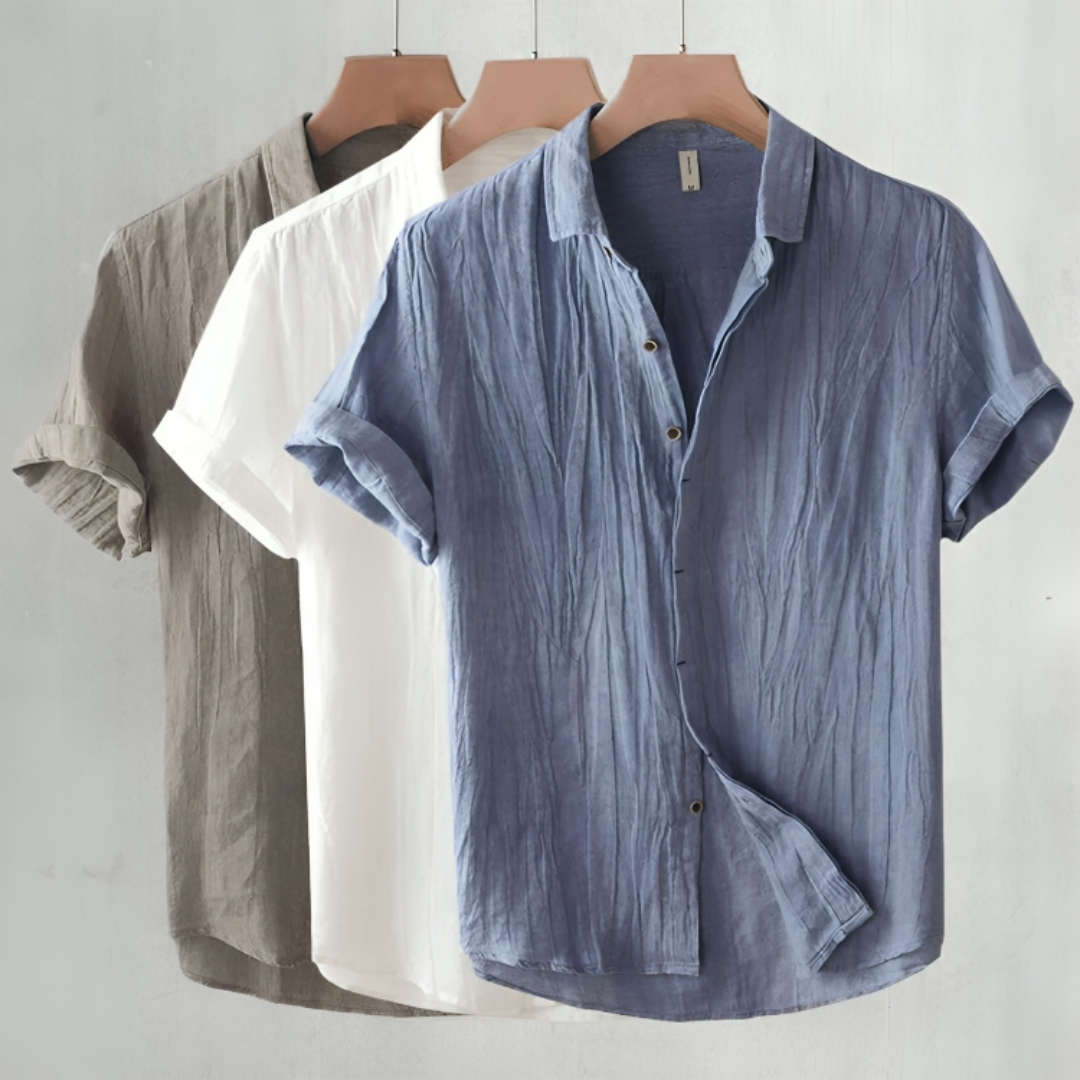 Vincent | Aesthetic Linen Polo Shirt