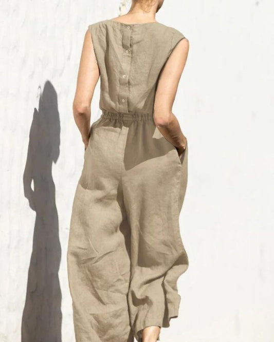 DANIA - SLEEVELESS CASUAL FASHION JUMPSUIT