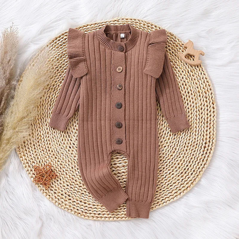 Long Sleeve Ruffle Jumpsuit