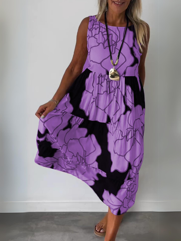 Aveline™ | Elegant dress with floral print