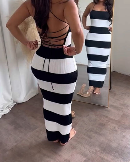 Chic Striped Flex Jumpsuit