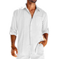 DAMON CASUAL-FIT LINEN CUBAN SHIRT