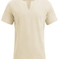 Casual Linen Style Henley Shirt (US Only)