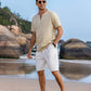 Casual Linen Style Henley Shirt (US Only)