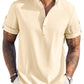 Summer Essential Leinen-Henley-Hemd (nur USA)