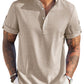 Summer Essential Leinen-Henley-Hemd (nur USA)