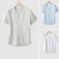 Frank Hardy Tasmania Short-Sleeved Linen Shirt