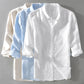 Frank Hardy Three-Quarter-Sleeved Linen Shirt