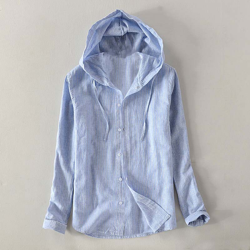 Frank Hardy Vineyard Hooded Linen Shirt