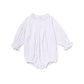 Girls Long Sleeve Linen Bodysuit