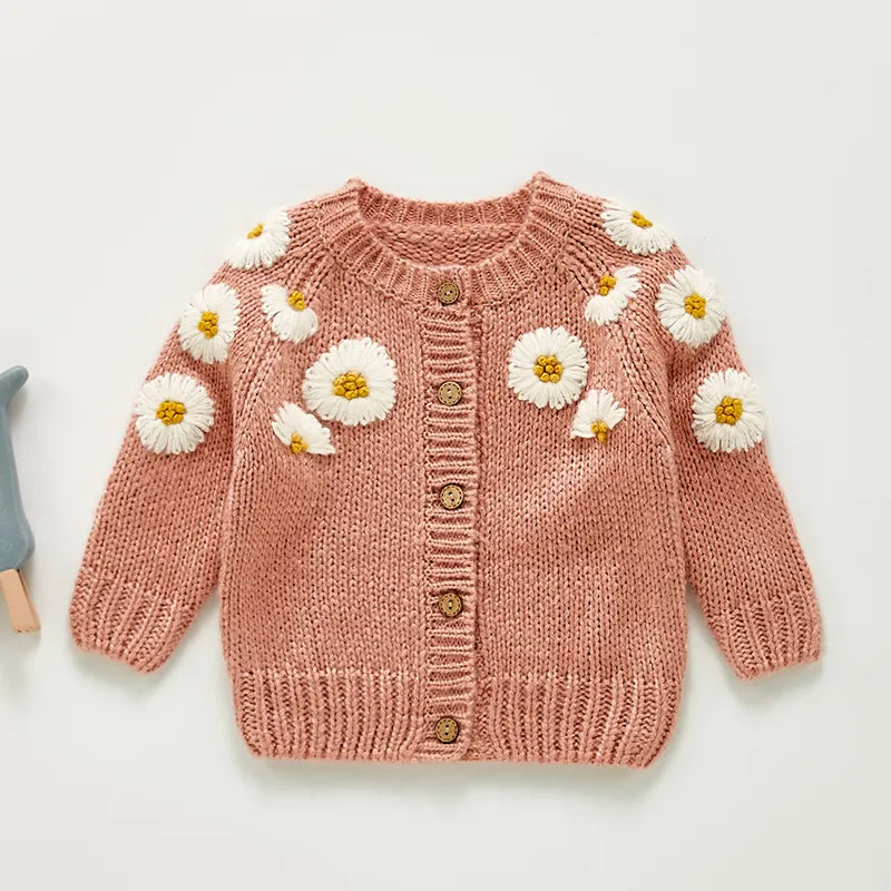 Sunflower Embroidered Cardigan