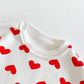 Plush Love Heart Bodysuit Set