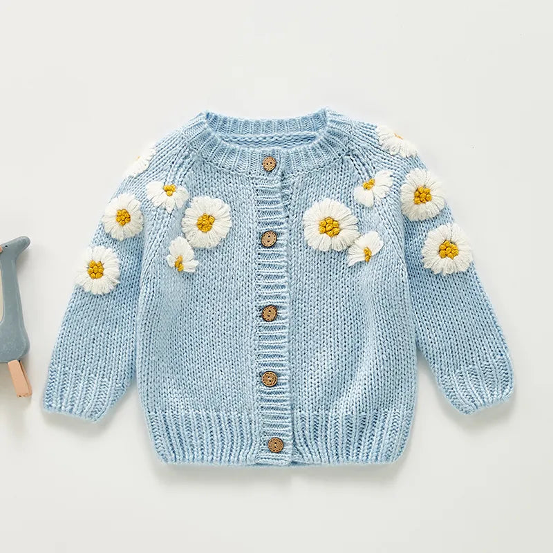 Sunflower Embroidered Cardigan