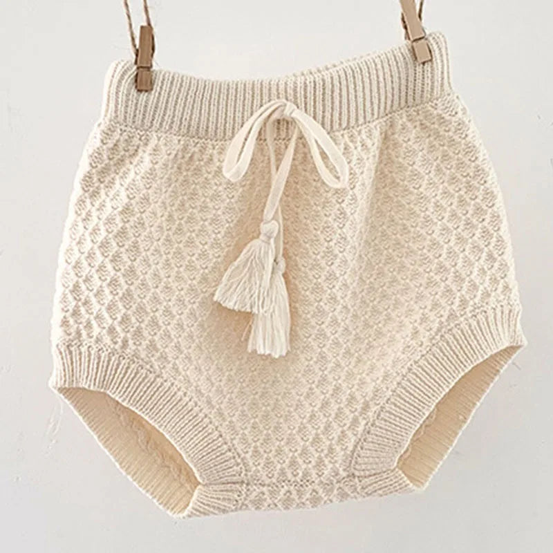 Girls Knitted Bloomer Shorts