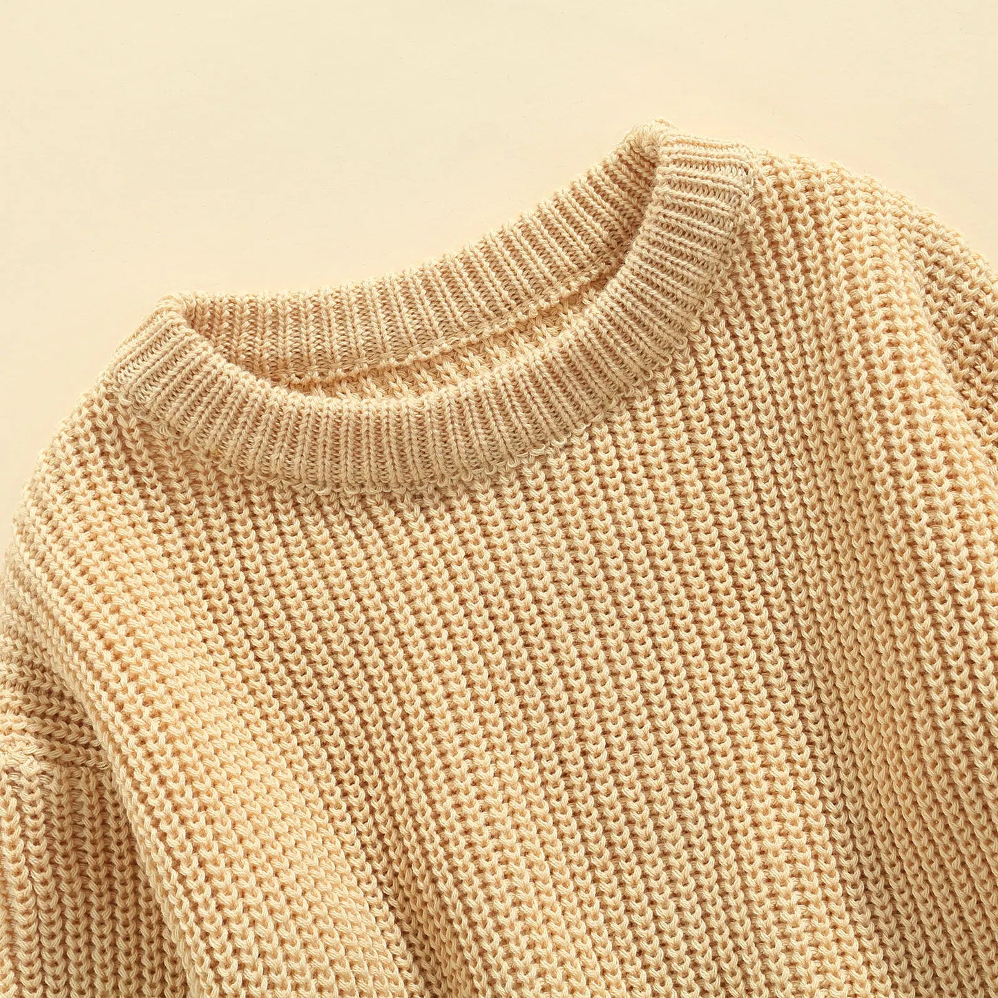 Oversized Knitted Round Neck Sweater