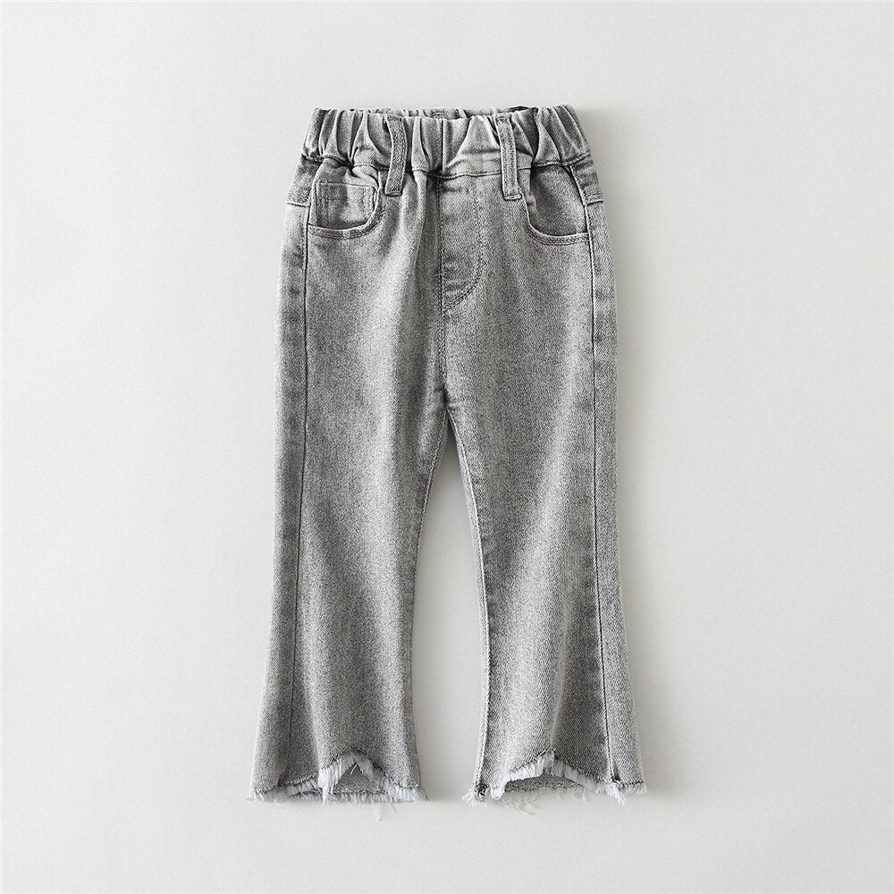 Girls Denim Boot Cut Pants