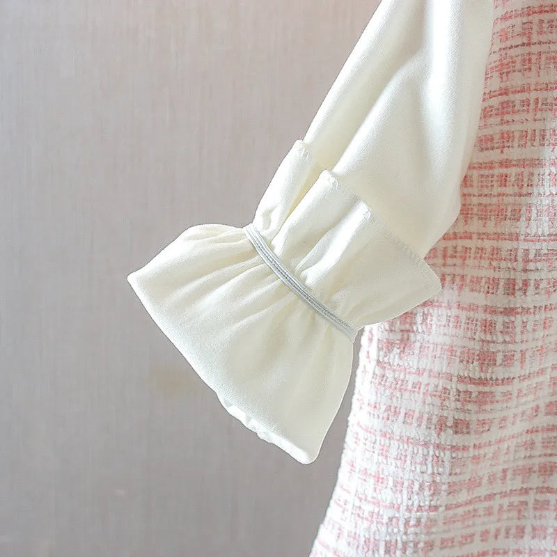 Vintage Style Ribbon Tweed Dress