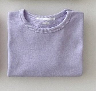 Solid Color Long Sleeve Top