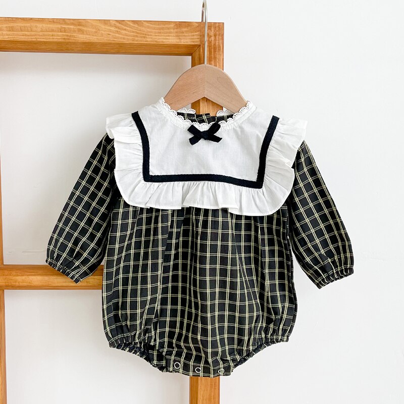 Baby Girl Plaid Romper