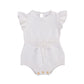 Knitted Sleeveless Drawstring Romper