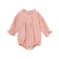 Girls Long Sleeve Linen Bodysuit