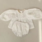 Balloon Sleeve Linen Bloomers Set