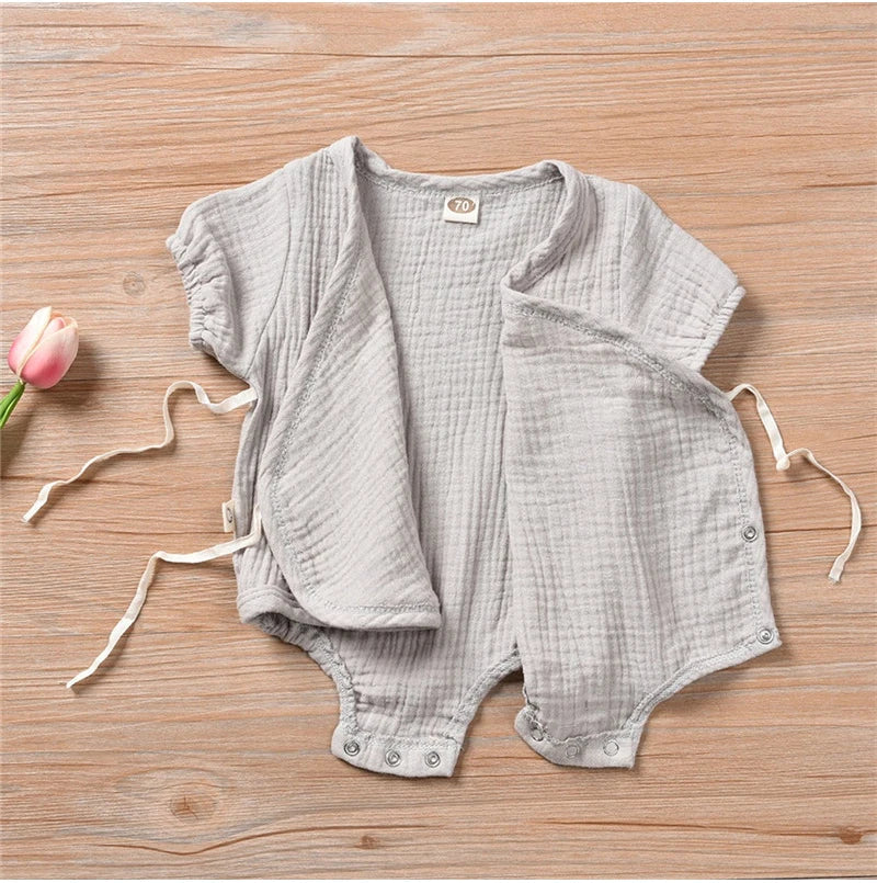 Newborn Muslin Kimono Bodysuit