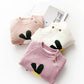 Fur Lining Embroidered Cartoon Pouch Sweater