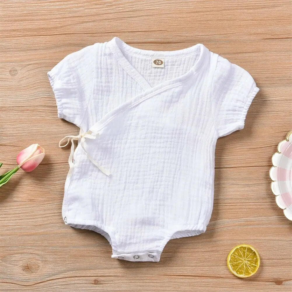 Newborn Muslin Kimono Bodysuit