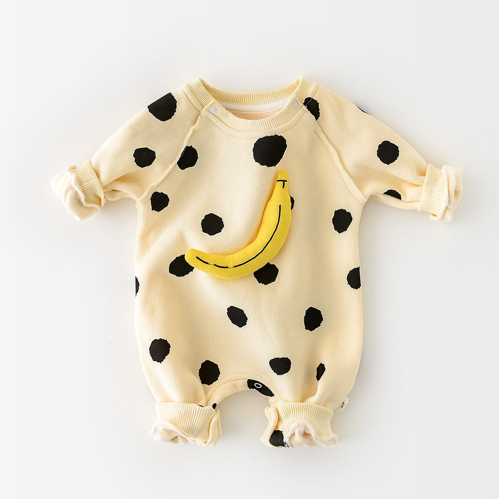 Polka Dot Banana Jumpsuit