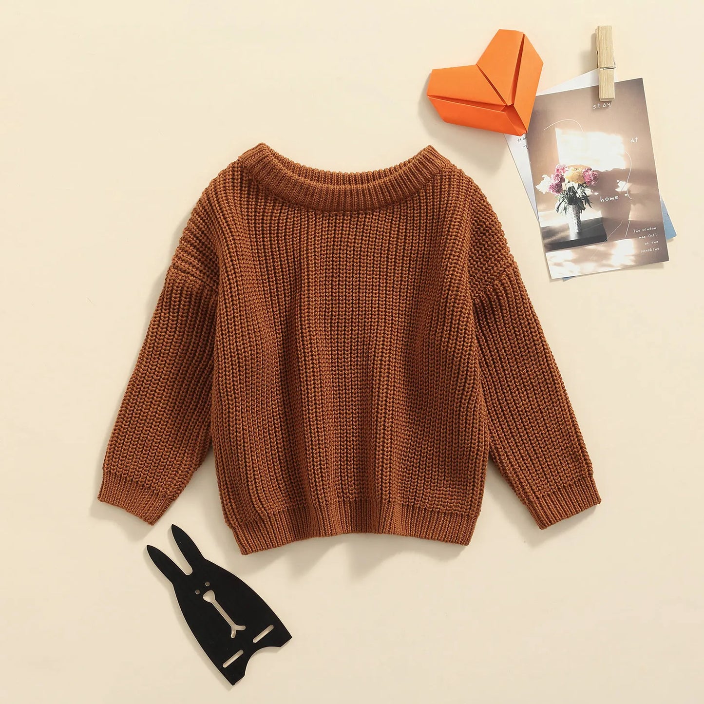 Oversized Knitted Round Neck Sweater